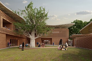 Model of the new building of the Goethe-Institut in Dakar