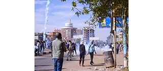 Der dritte Jahrestag der Revolution am 19. Dezember 2021. Ein pro-demokratischer Protest gegen den Militärputsch in Khartum.