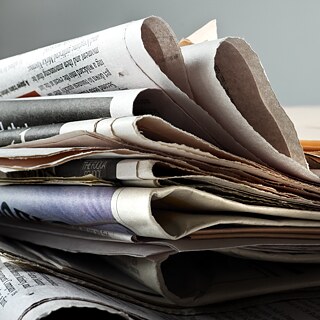 Zeitungsstapel