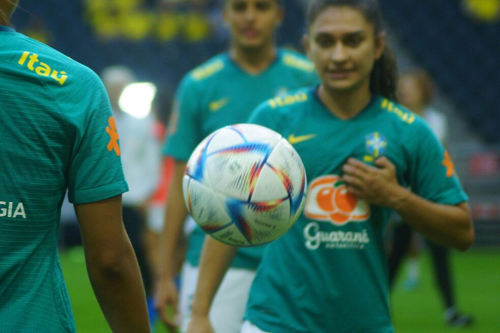 Frauenfußball – Ball – Spiel Schweden gegen Brasilien am 28. Juni 2022