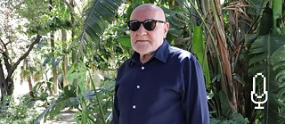 Rui Neves no jardim do Goethe-Institut