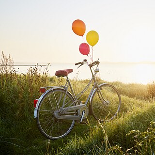 Bicicleta con globos