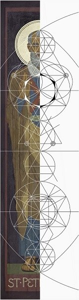 Beuroner Kunstschule unterlag geometrischen Regeln, dem sogenannten Kanon.