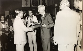 Dr Richard von Weizsäcker (middle), the president of FRG, visited Malaysia at the beginning of 1986.