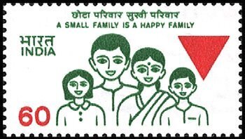 1989 India Stamp Family Planning