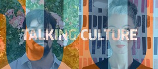 Talking Culture Logo with Thomas Schaupp and Isabel Raabe in the Background