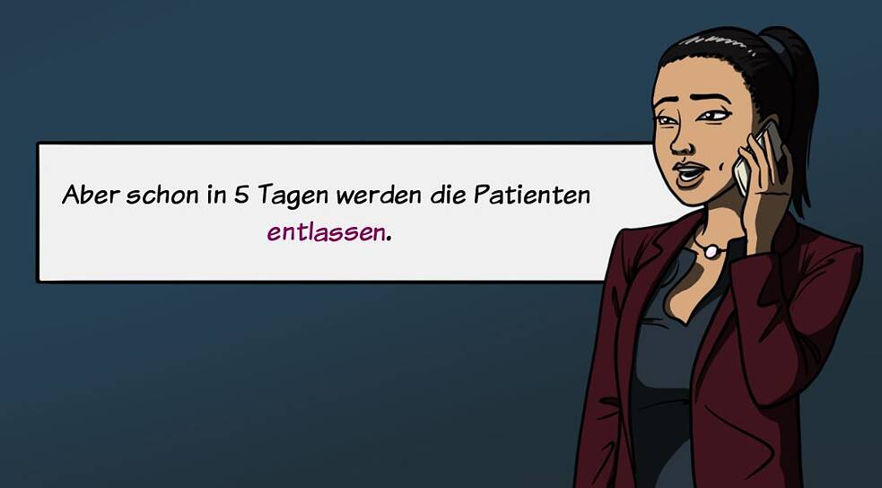 Screenshot aus dem Spiel "Undercover-Mission im Krankenhaus"