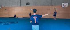 Ein Basketball Spiel