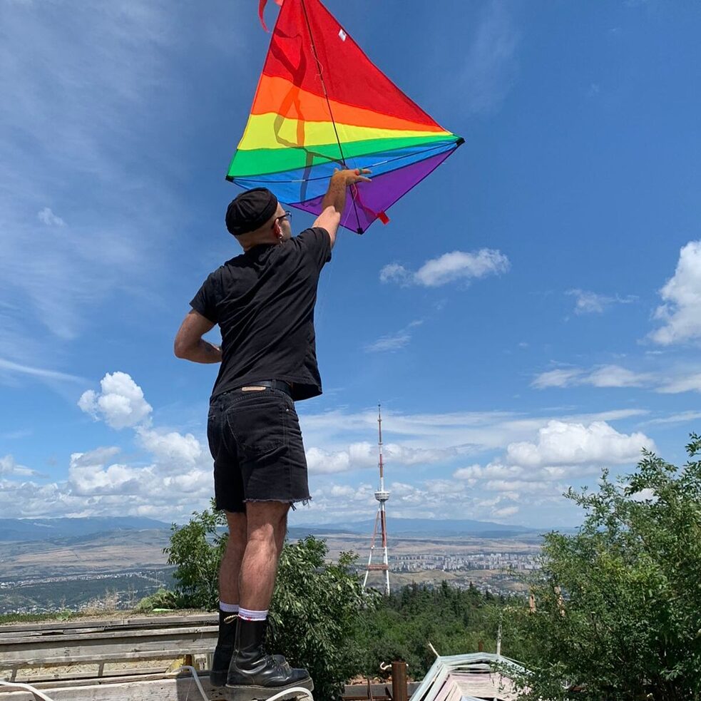 Tamaz Sozashvili returned to Georgia for the Tbilisi Pride Festival 2022. (@Sozashvili)