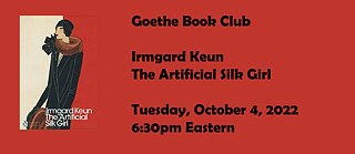 Goethe Book Club - The Artificial Silk Girl