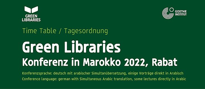 Ankündigung Konferenz Grüne Bibliotheken