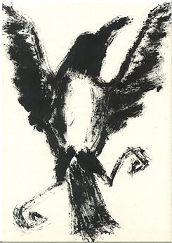 Bird with open wings