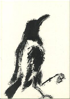 Bird looks to the right