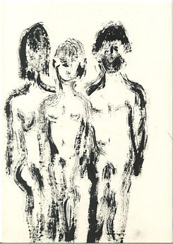 Outline of three people