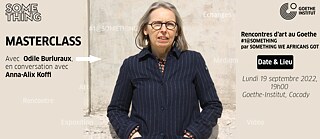 Masterclass avec Odile Burluraux 