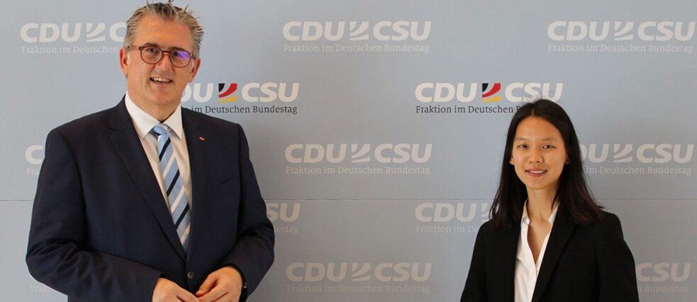 Stipendiatin trifft CDU-Abgeordnete im Deutschen Bundestag
