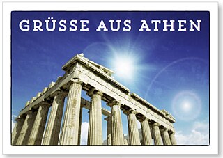 Postkarte aus Athen