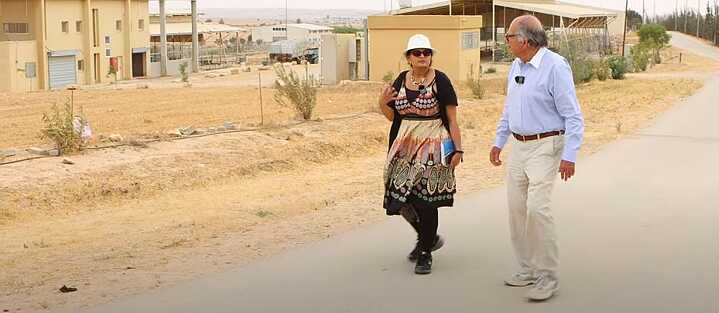 Manar with Dr. Ben Eli in Wadi Attir