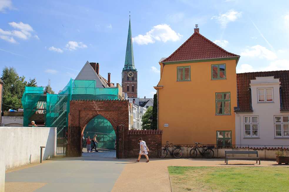 Der Innenhof des Museumsquartier St. Annen