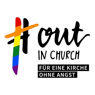 Logo Out in Church © #OutInChurch Logo Out in Church