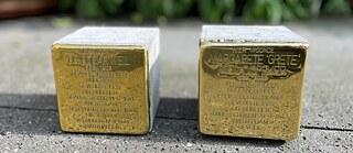 Stolpersteinverlegung für Edgar Weil und Margarete "Grete" Weil-Dispeker