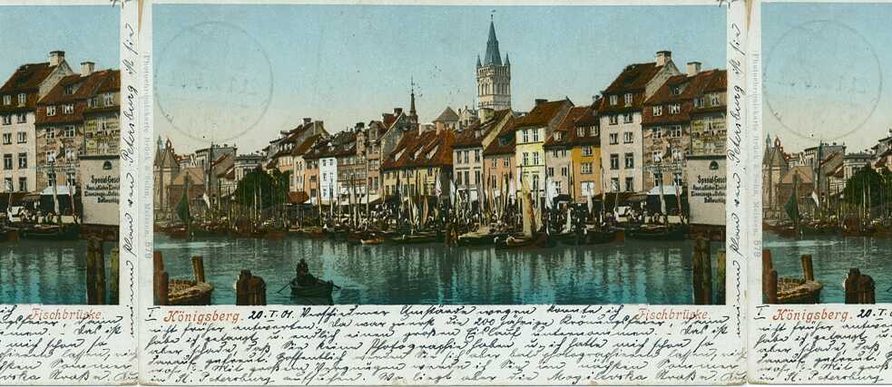 Fischbrücke in Königsberg im Jahre 1898