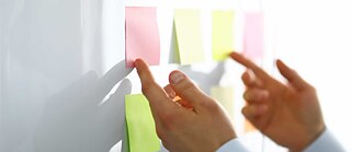 Klassisches Mittel der Selbstevaluation: der Merkzettel 