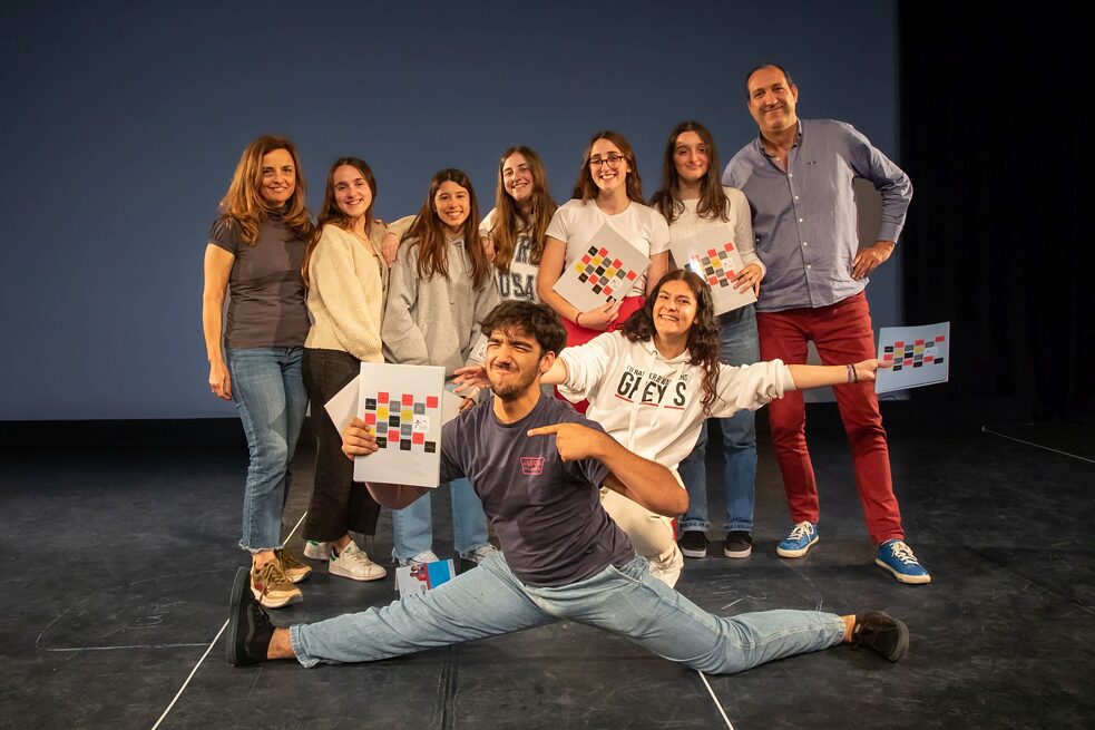 Il gruppo teatrale della Escola Francisco Rodrigues Lobo di Leiria, Portogallo