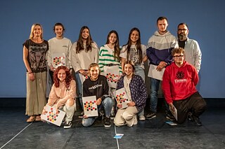 Die Theatergruppe des IES Garcilasco de la Vega in Torrelavega, Spanien