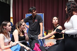 Zwischen den Proben - die Theatergruppe aus Leiria in Portugal