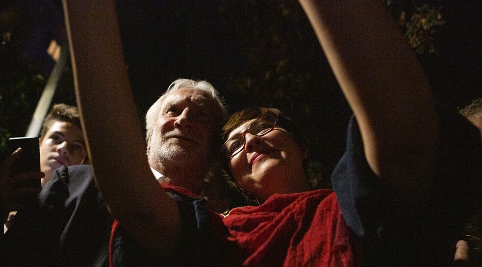 L’ex calciatore e allenatore Rudi Völler è stato un altro atteso ospite della giornata e nel giardino del Goethe-Institut Rom non si è sottratto alle tante richieste di foto e autografi. 