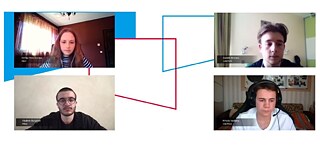 Finalisten 2021 nach der Debatte © Goethe-Institut Riga Finalisten 2021