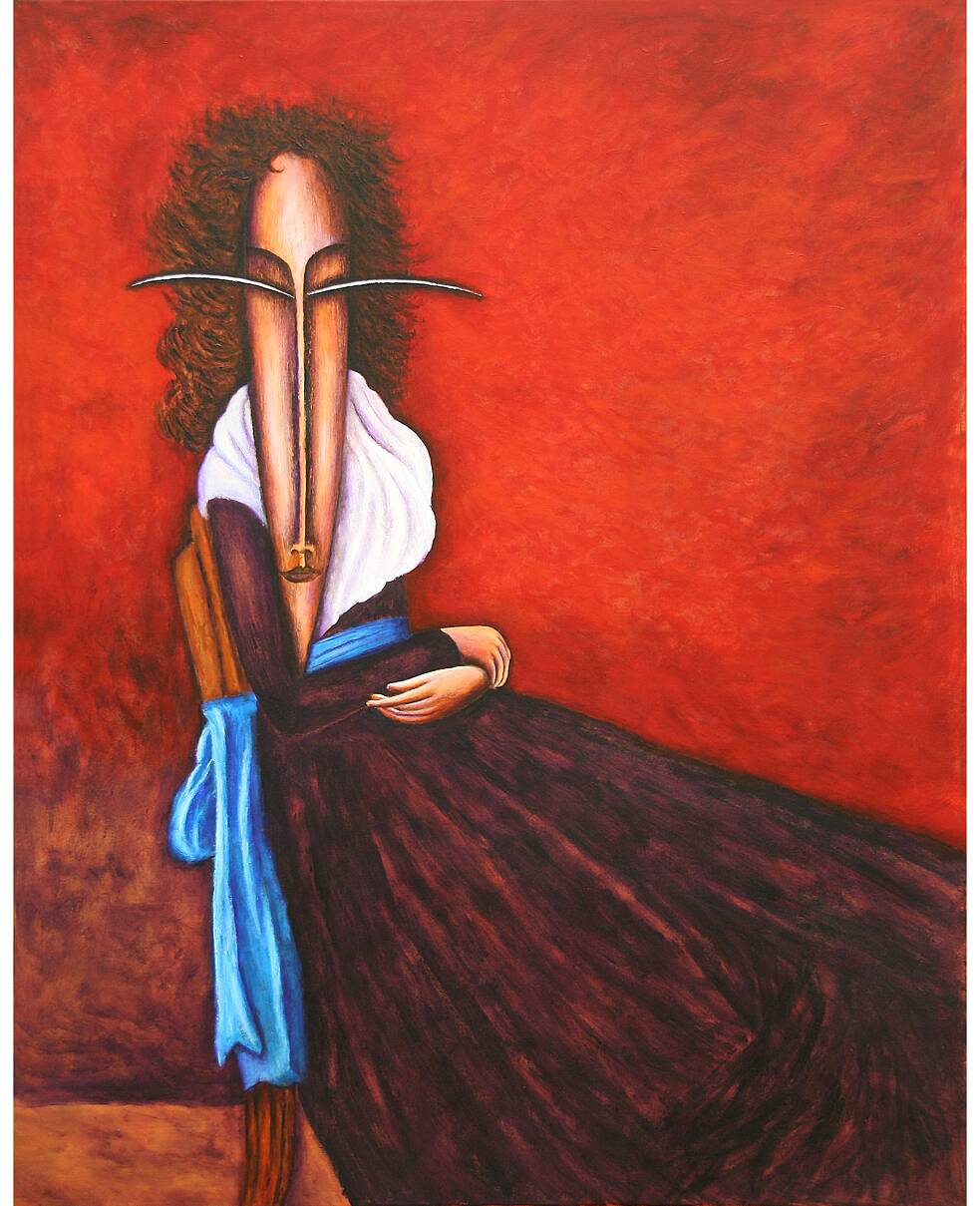 Portrait of Lady | According to Jacques-Louis David, 2009, Acryl on canvas