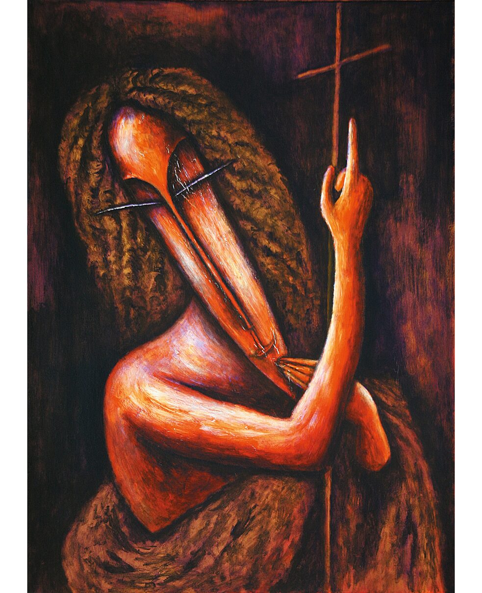 Saint John the Baptist | According to Leonardo Da Vinci, 2008, Acryl on canvas