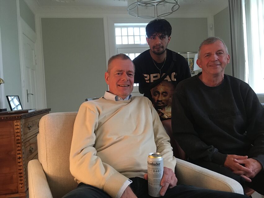 Dietrich Becker, Ahmad Hamad and Wolfgang Müller in conversation