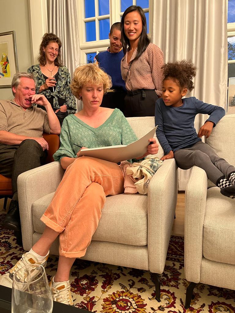 Team members of the Walther von Goethe Foundation and the Goethe Morph* Iceland project next...II (Mali/Iceland) at the German Embassy in Reykjavík