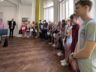 Finalisten bei der Siegerehrung