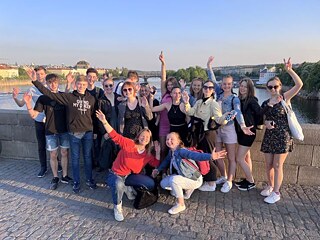 Finalisten auf der Karlsbrücke