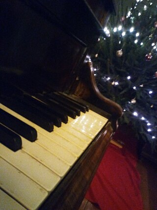 Hallo! Wir gehen järlich am Weihnachten in die Stadt spazieren, um die Beleuchtung zu sehen. Zu Hause singen wir zusammen neben dem wunderschönen Weihnachtsbaum.