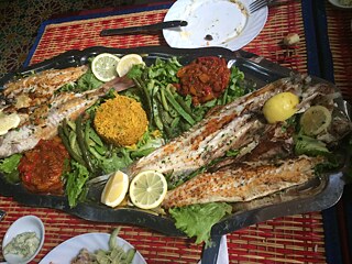 Fischgericht nach marokkanischer Art