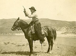 Hallo, ich möchte ein Cowboy werden, der ein Pferd mit einer Gitarre reitet und Country-Musik spielt.