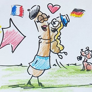 Malwettbewerb 60 Jahre Elysée-Vertrag - Quadratisch