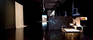 Rosa Barba, Drawn by the Pulse, 2018, installation view, Tabakalera, San Sebastián. Image courtesy the artist and VG Bild-Kunst, Bonn 2022. photo: Mikel Eskauriaza