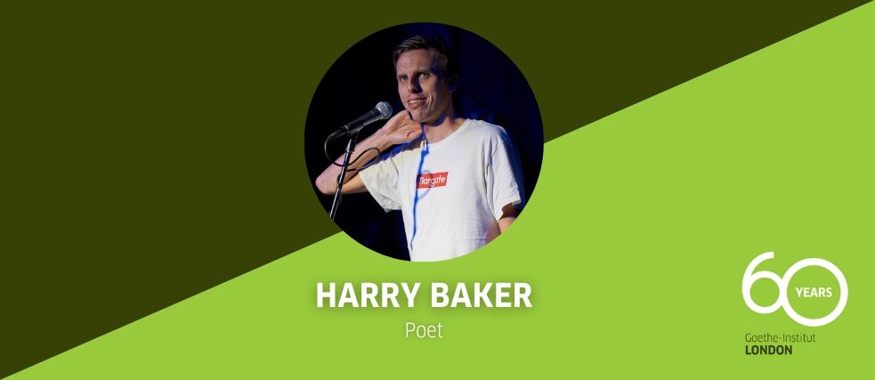 Harry Baker on stage