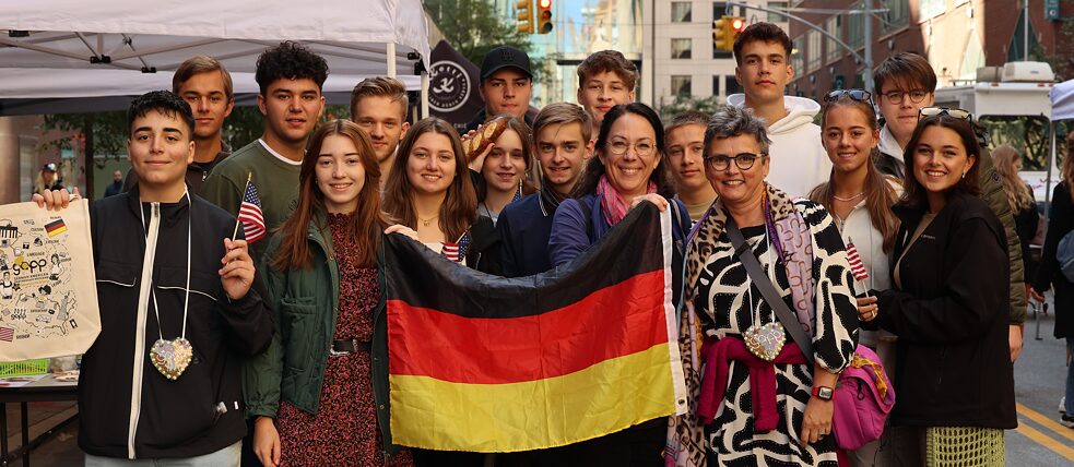 Klassenbesuch bei Strassenfest