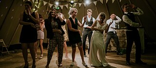 Dance at a wedding in Wales