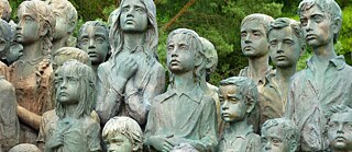 Kinderdenkmal in Lidice, Tschechien