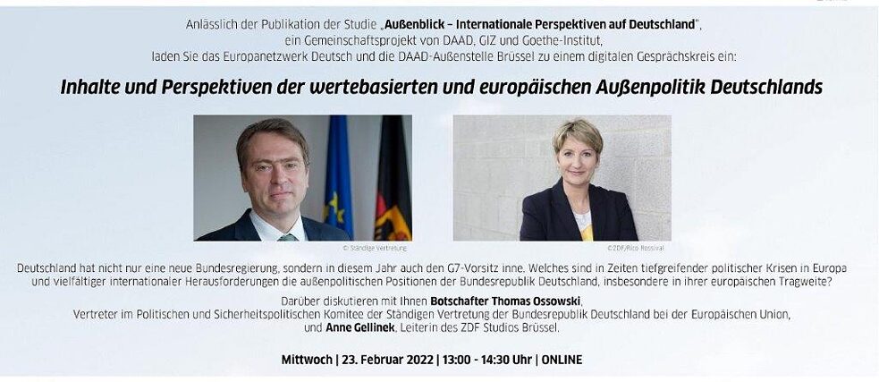 „Inhalte und Perspektiven der wertebasierten und europäischen Außenpolitik Deutschlands“ 