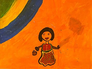 The feeling that I have in wearing my traditional clothes is as special for me as flying in the sky and seeing the rainbow