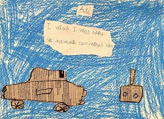 I wish I was having a remote controlled car. I want to invent such a car in real life. I would let my brother sit inside the car and I would use the remote control and go roaming with my brother with our remote controlled car. 